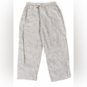 Arket Striped Linen Pants